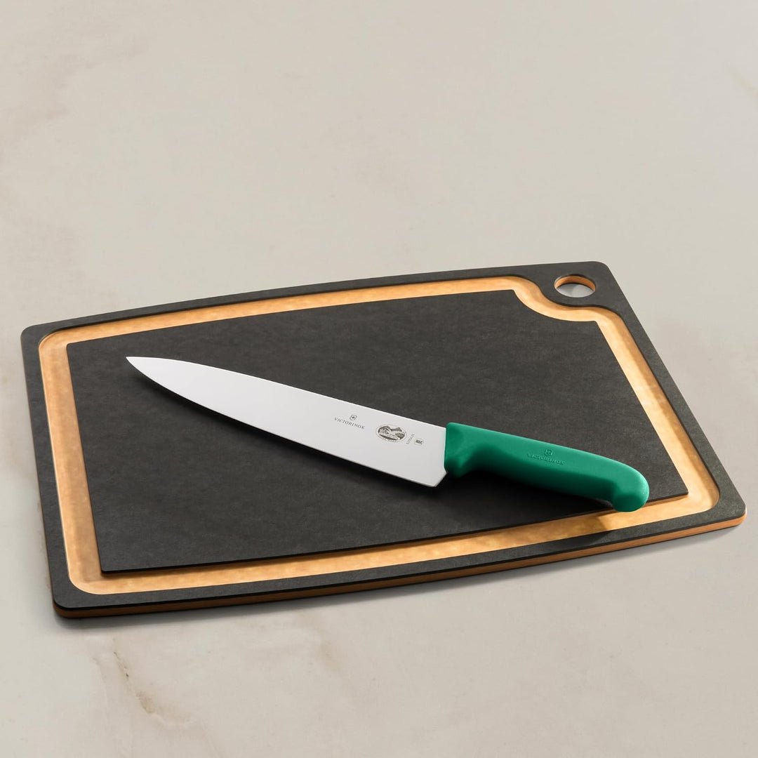Victorinox Fibrox Kochmesser, Breites Universalmesser für Fleisch, Fisch, Gemüse und Kräuter, 25 cm,