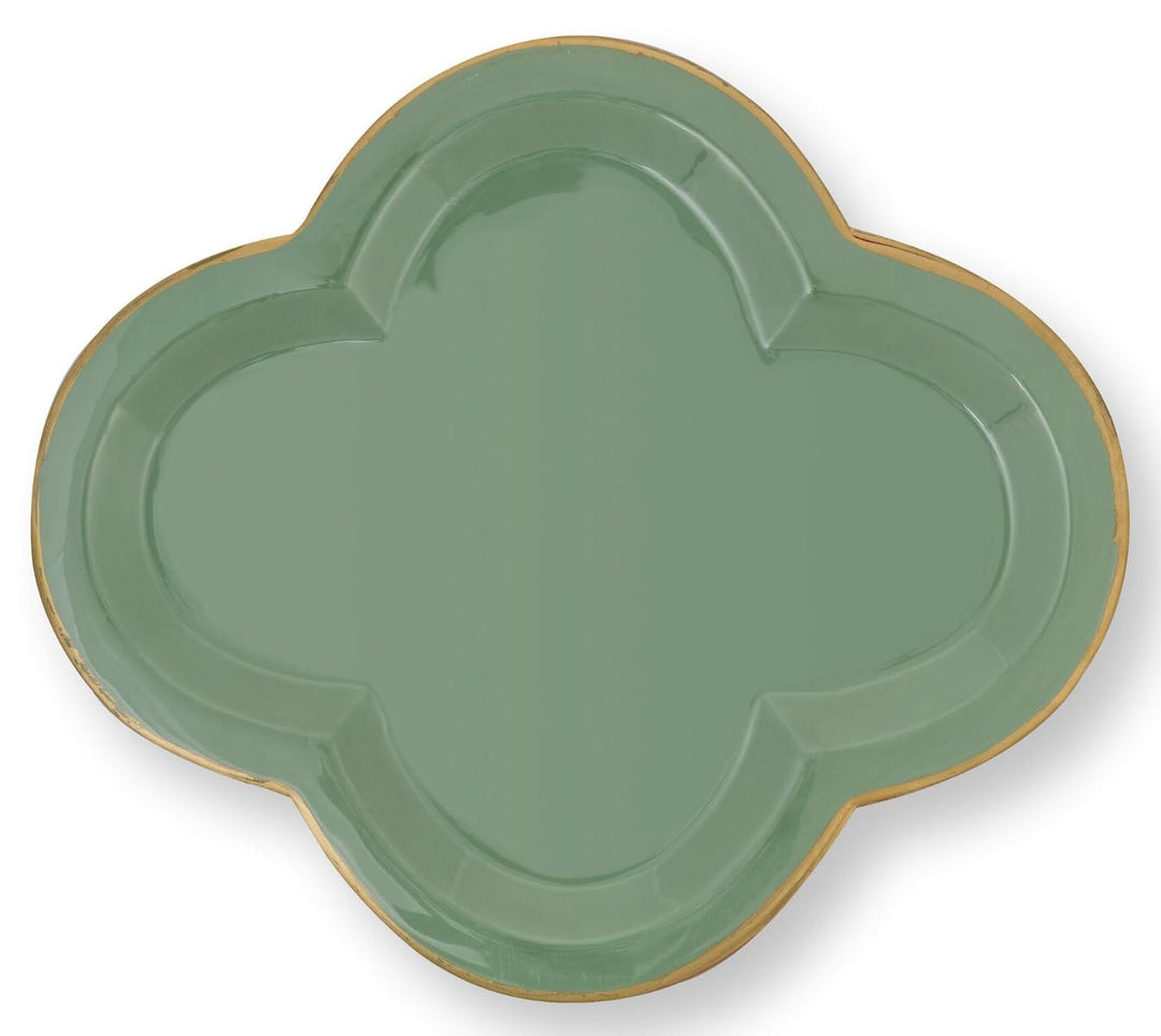 Pip Studio Tablett Fancy Small Green 26x30cm