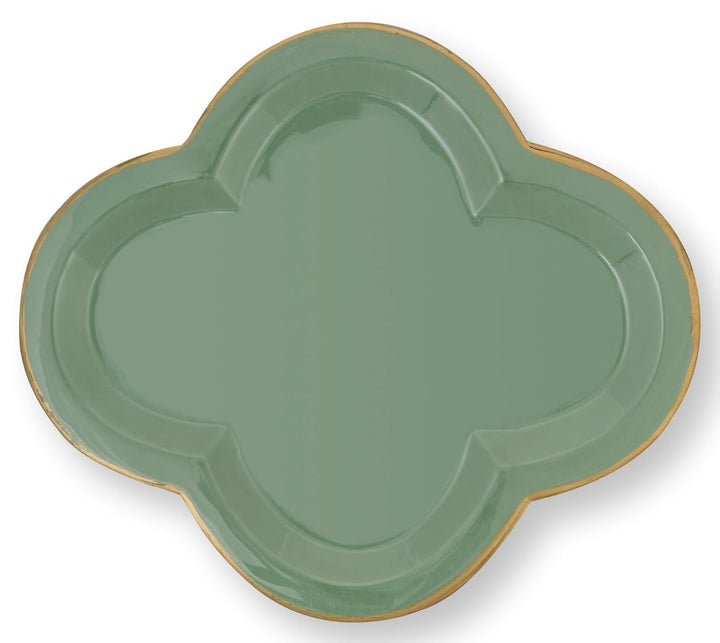 Pip Studio Tablett Fancy Small Green 26x30cm