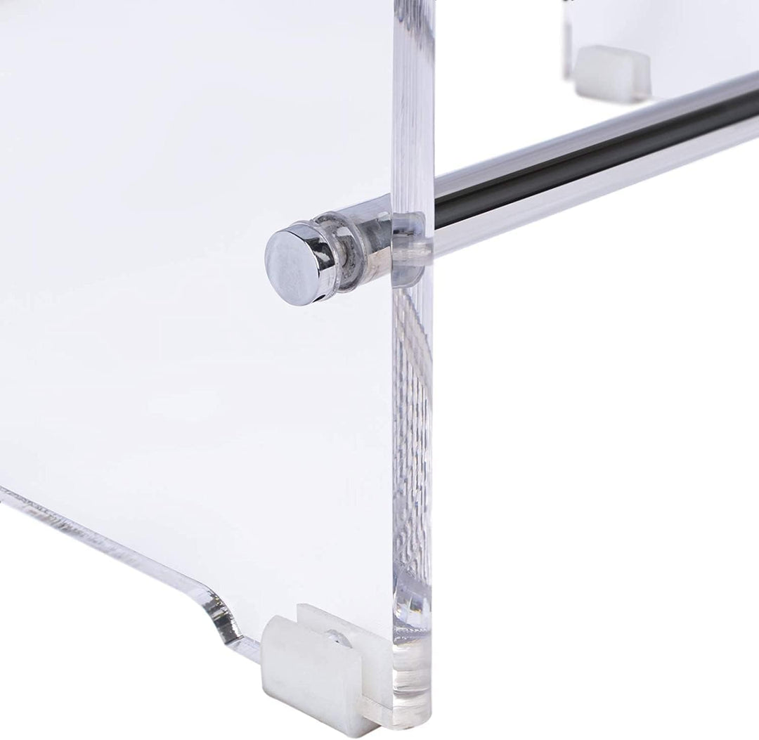 Schulte Duschhocker aus Acryl, belastbar bis 130 kg, 47 cm hoch, transparent, rutschfest, stabil, er