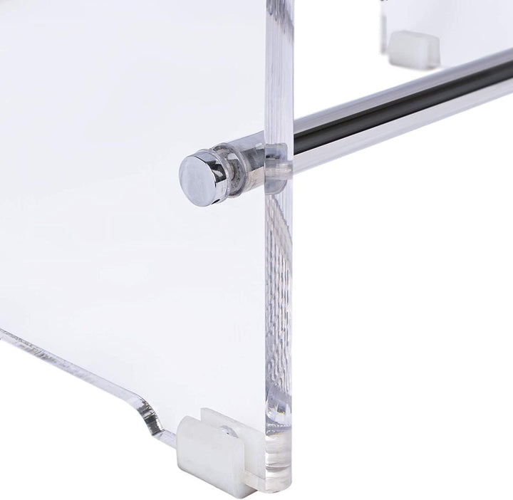 Schulte Duschhocker aus Acryl, belastbar bis 130 kg, 47 cm hoch, transparent, rutschfest, stabil, er
