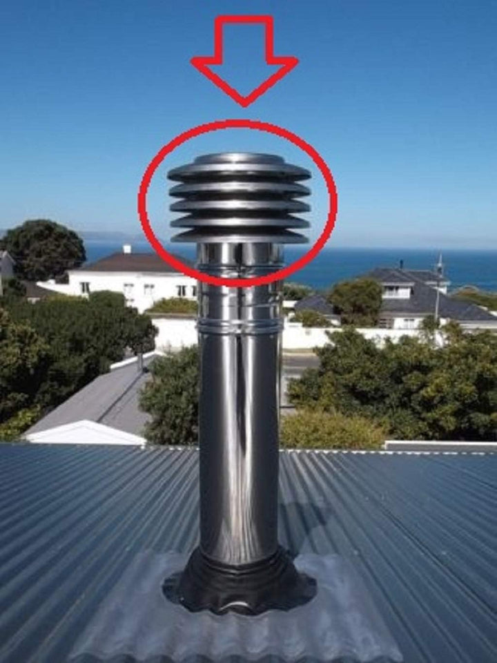 Lamellenhaube Lamellenaufsatz Lamellenabdeckung Lamellenhut Kamin Edelstahl Hut Schornsteinabdeckung