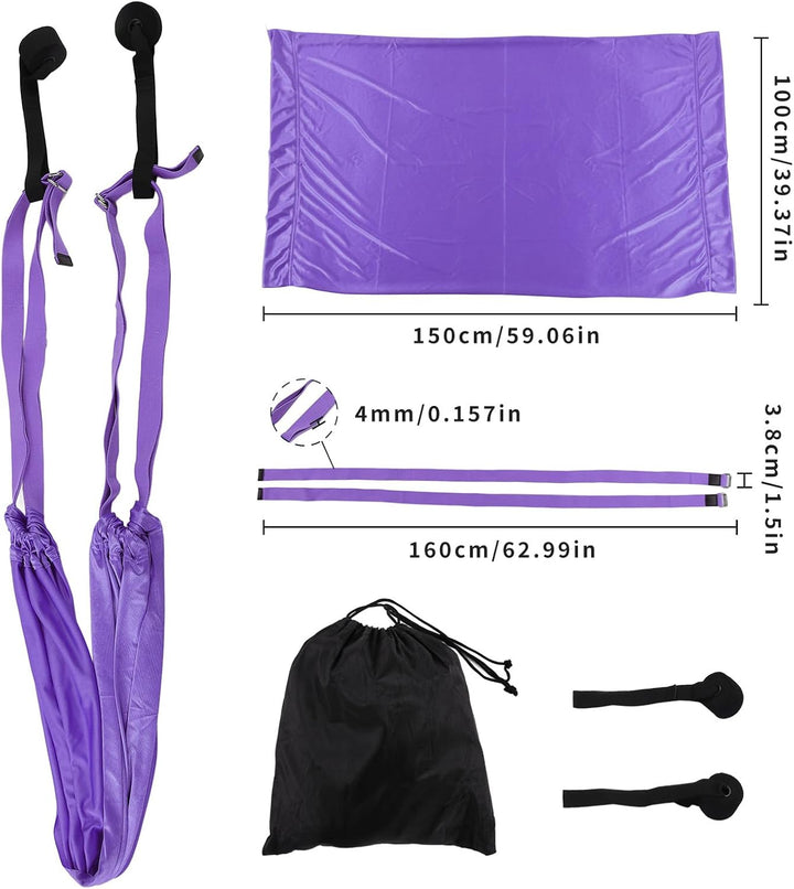Natudeco Aerial Yoga Hängematte Yoga Training Schaukel Set Yoga Sling Inversionswerkzeug Aerial Flie