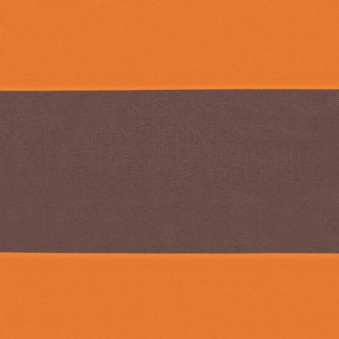 vidaXL Sonnensegel Orange und Braun 6 x 2,5 m 100% Polyester Oxford, Outdoor Schatten, UV-beständig,