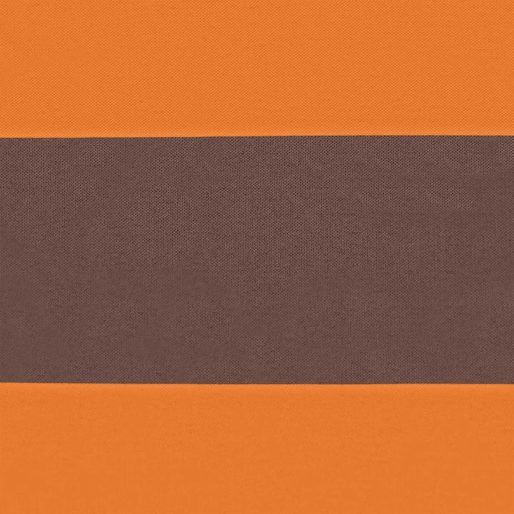 vidaXL Sonnensegel Orange und Braun 6 x 2,5 m 100% Polyester Oxford, Outdoor Schatten, UV-beständig,