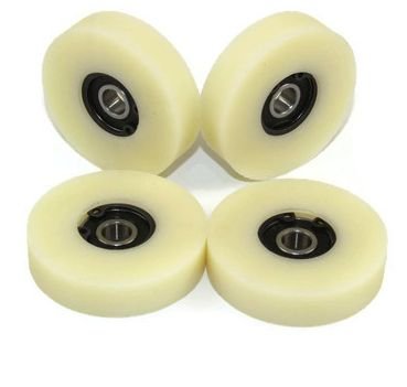 Smart Machines x 50 mm Durchmesser gefräste Nylon-Rollen hergestellt in der EU 12 mm Width- 8 mm Bea