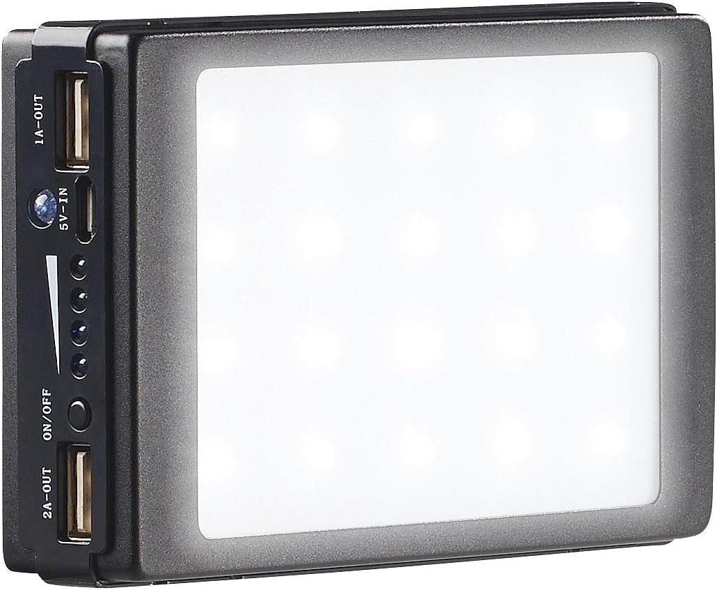 revolt Taschenlampe Solar: 2in1-Solar-Powerbank mit Campingleuchte, 11.000 mAh, 20 LEDs, 240 lm (Sol