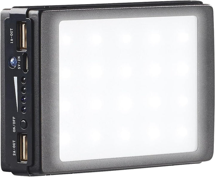 revolt Taschenlampe Solar: 2in1-Solar-Powerbank mit Campingleuchte, 11.000 mAh, 20 LEDs, 240 lm (Sol