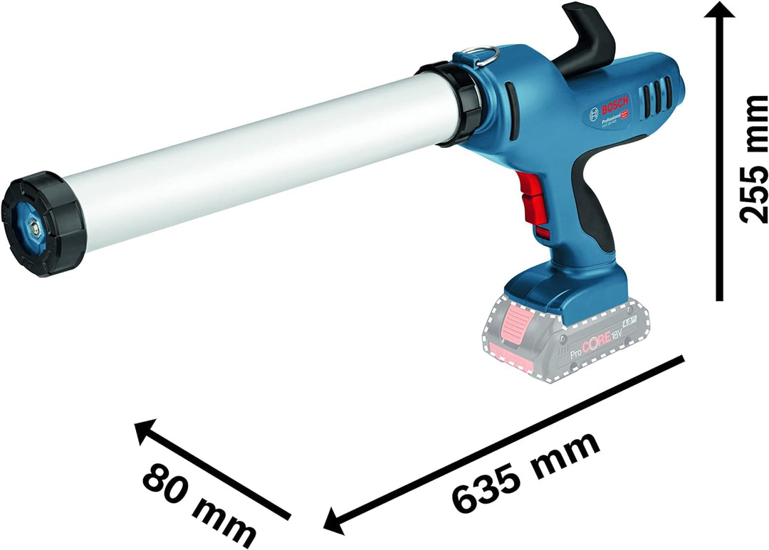 Bosch Professional 18V System Akku Kartuschenpresse GCG 18V-600 (max. Kartuschenkapazität 400ml, ohn