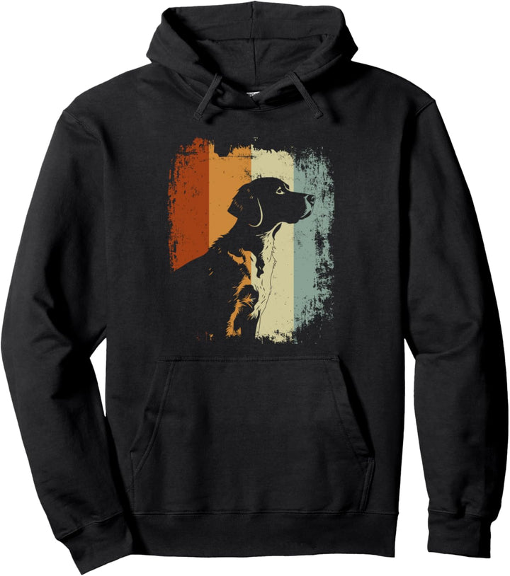 Retro Style Epagneul Breton Hund Pullover Hoodie