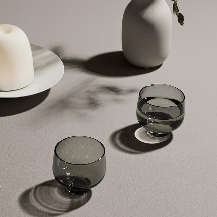 Blomus Flow Trinkglas, Glas, Smoke, 220 ml