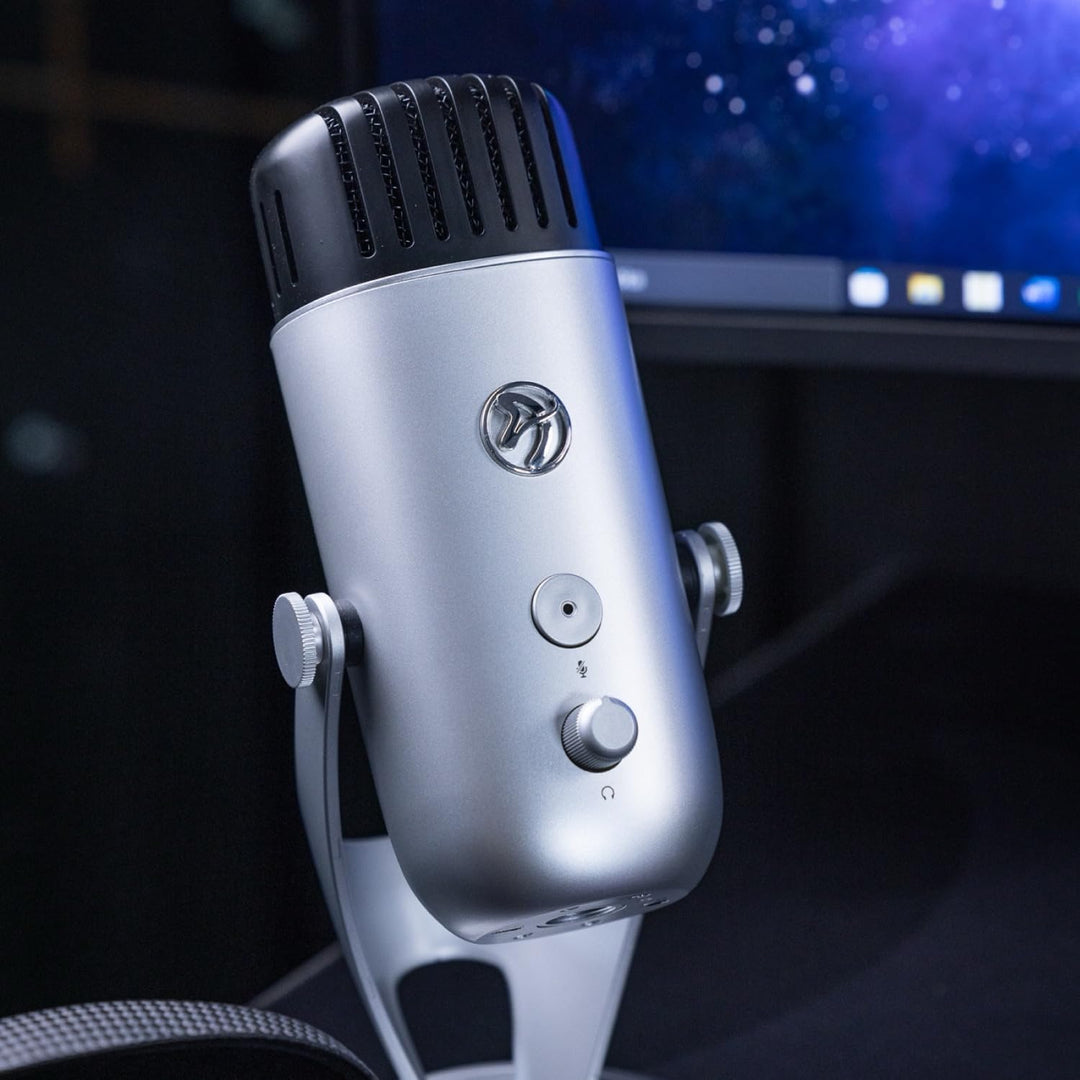 Arozzi Colonna Professional USB Condenser Microphone for PC, Mac, Gaming, Recording, Streaming, Podc