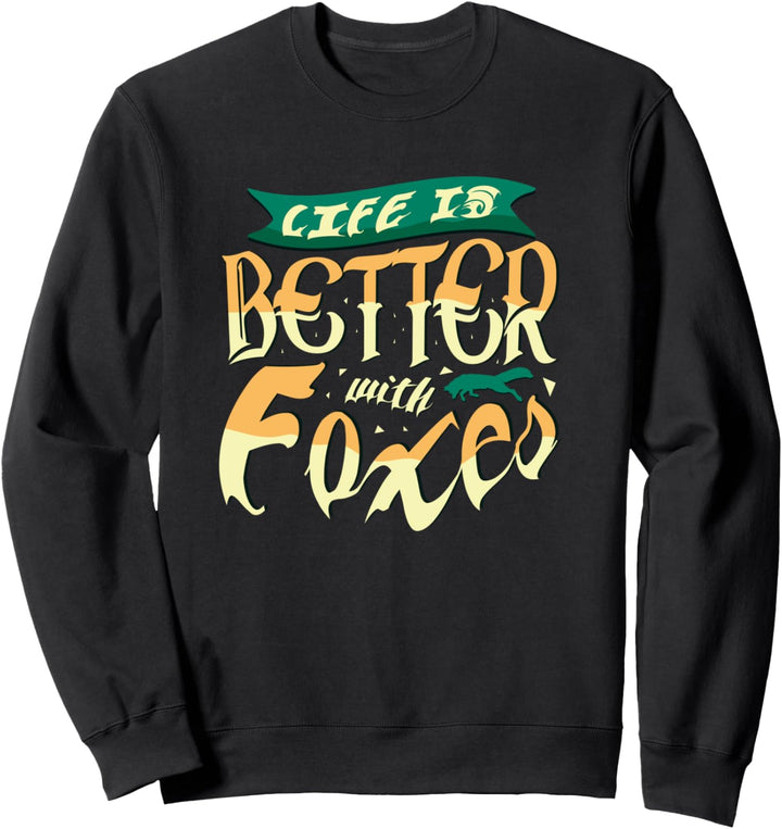 Leben mit Füchsen Niedlicher Fuchs Wildtiere Natur Sweatshirt