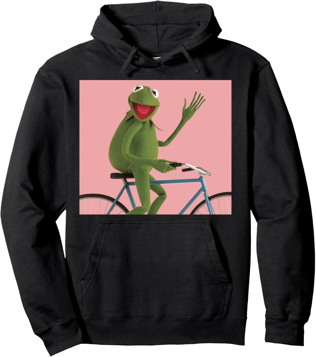 Disney The Muppets Kermit The Frog Bike Ride Pullover Hoodie
