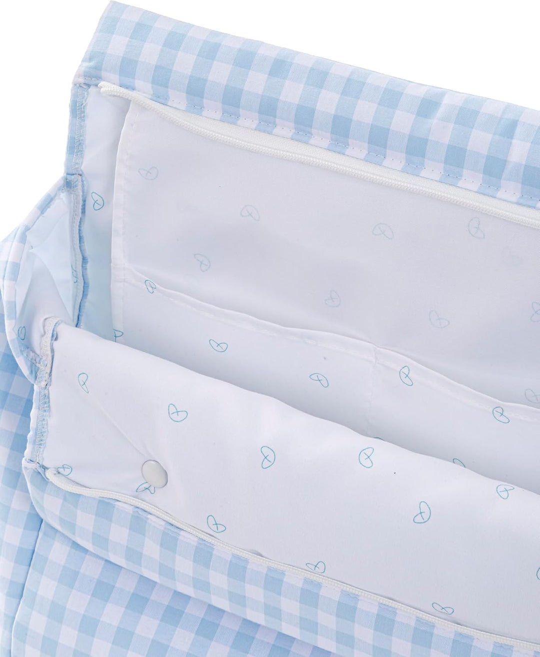 Mein gekochtes - Vichy Modellpaket, Blau 2, Pakket met wandel tas, verschoningsmatje en toilettas