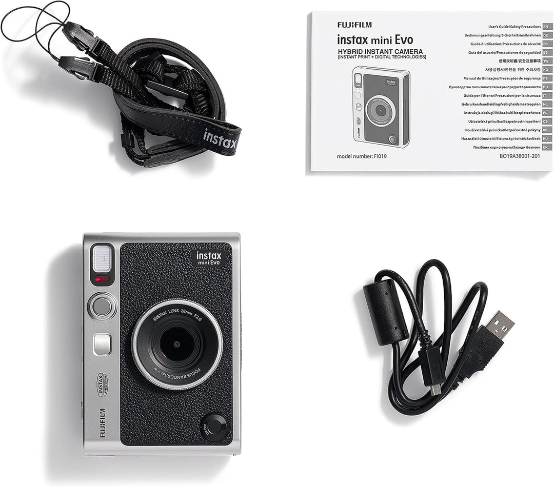 INSTAX mini EVO Sofortbildkamera mit Hybridfunktion Retro, Retro