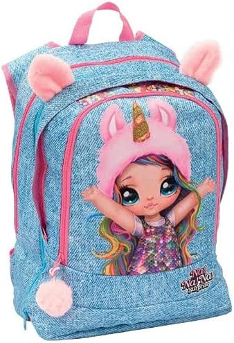 Nanana 21 ausziehbarer Rucksack mit gepolsterten Schultergurten und Rückenlehne, Vorder- und Innenta