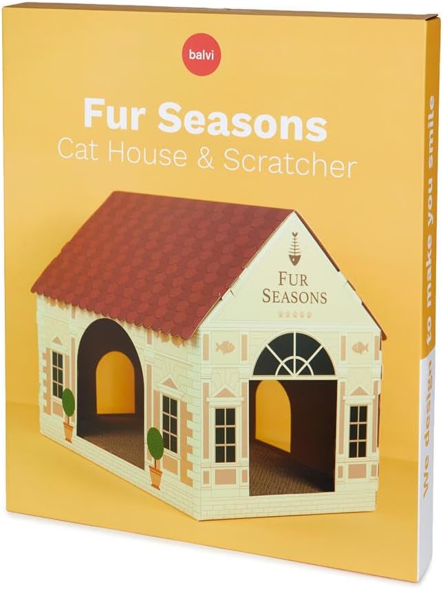 balvi Katzenhaus & Kratzbaum Fur Seasons Das exklusivste Kratzgestell der Stadt Karton
