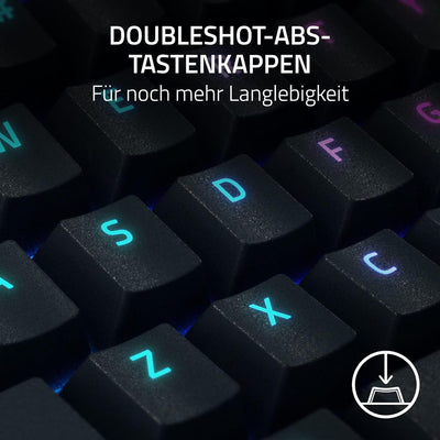 Razer BlackWidow V4 (Yellow Switch) - Mechanische Gaming-Tastatur mit Razer Chroma RGB (Mechanische