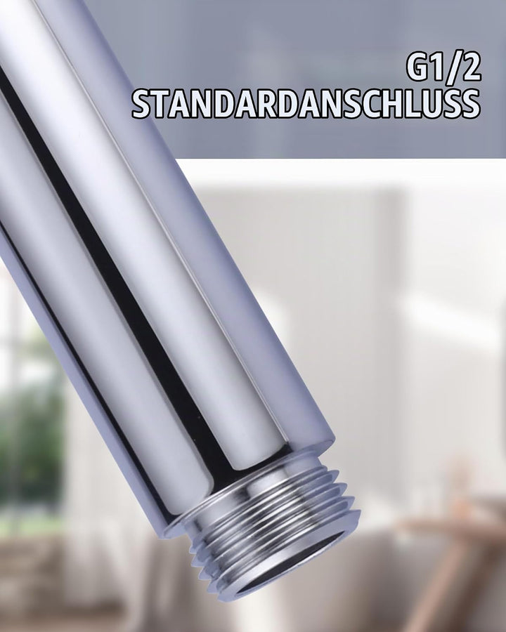 Handbrause für Badezimmer, Moderne Duschkopf aus Kupfer G1/2 Duschbrause, Wassersparend Rund Hand Br