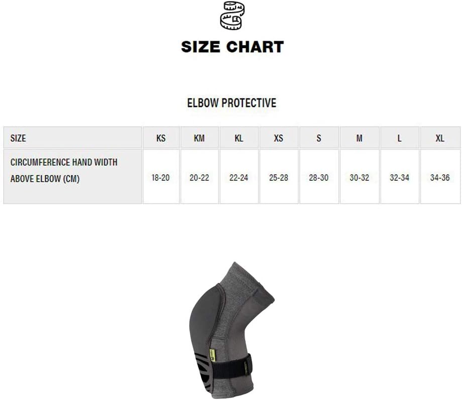 IXS Kinder Carve Evo+ Elbow Guard Ellbogenschoner M Grau, M Grau