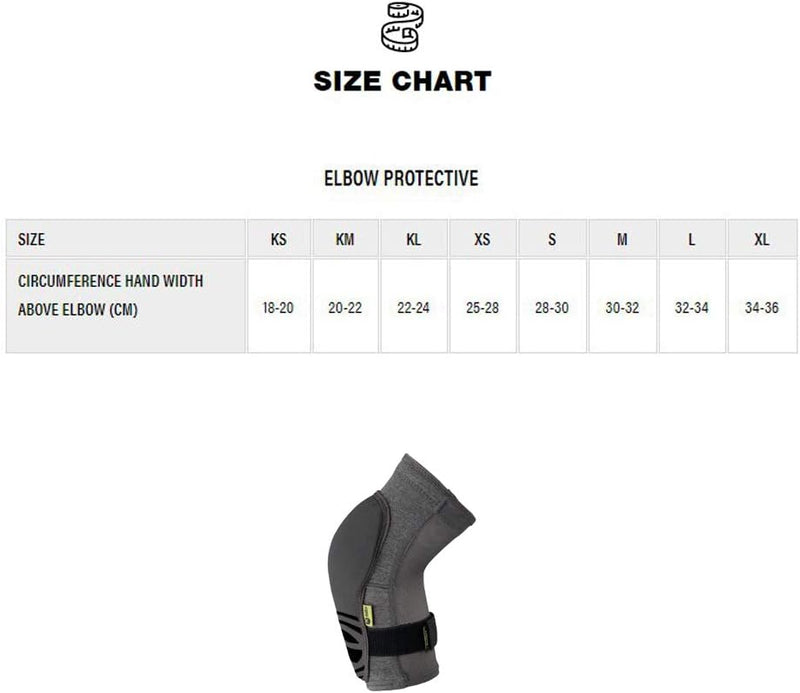 IXS Carve EVO+ Ellbogenschoner für Erwachsene, Unisex, Schwarz, Grösse M