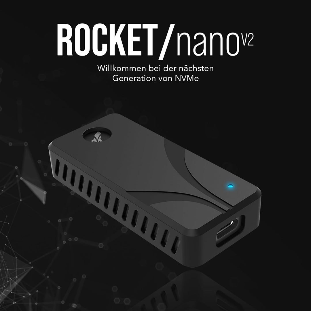 Sabrent Portable SSD 1TB, Festplatte extern NVMe, USB 3.2 Gen 2, 1500 MB/s Lesen, USB C Kabel enthal