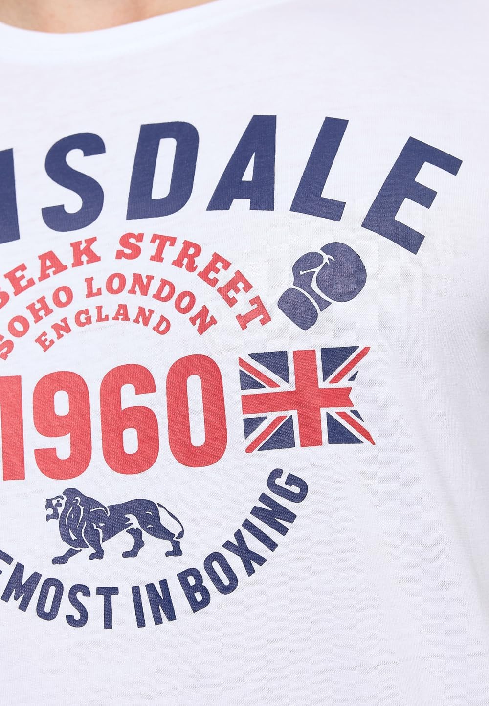 Lonsdale Herren Fintona T-Shirt S Black/White, S Black/White