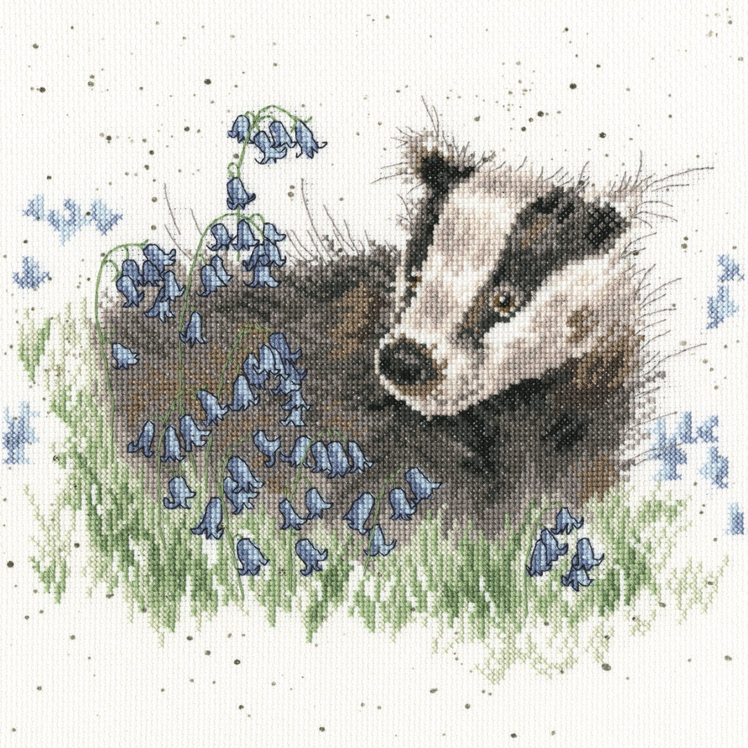 Bothy Threads Kreuzstich-Set Bluebell Wald, 26x26cm, XHD31, Zählmuster