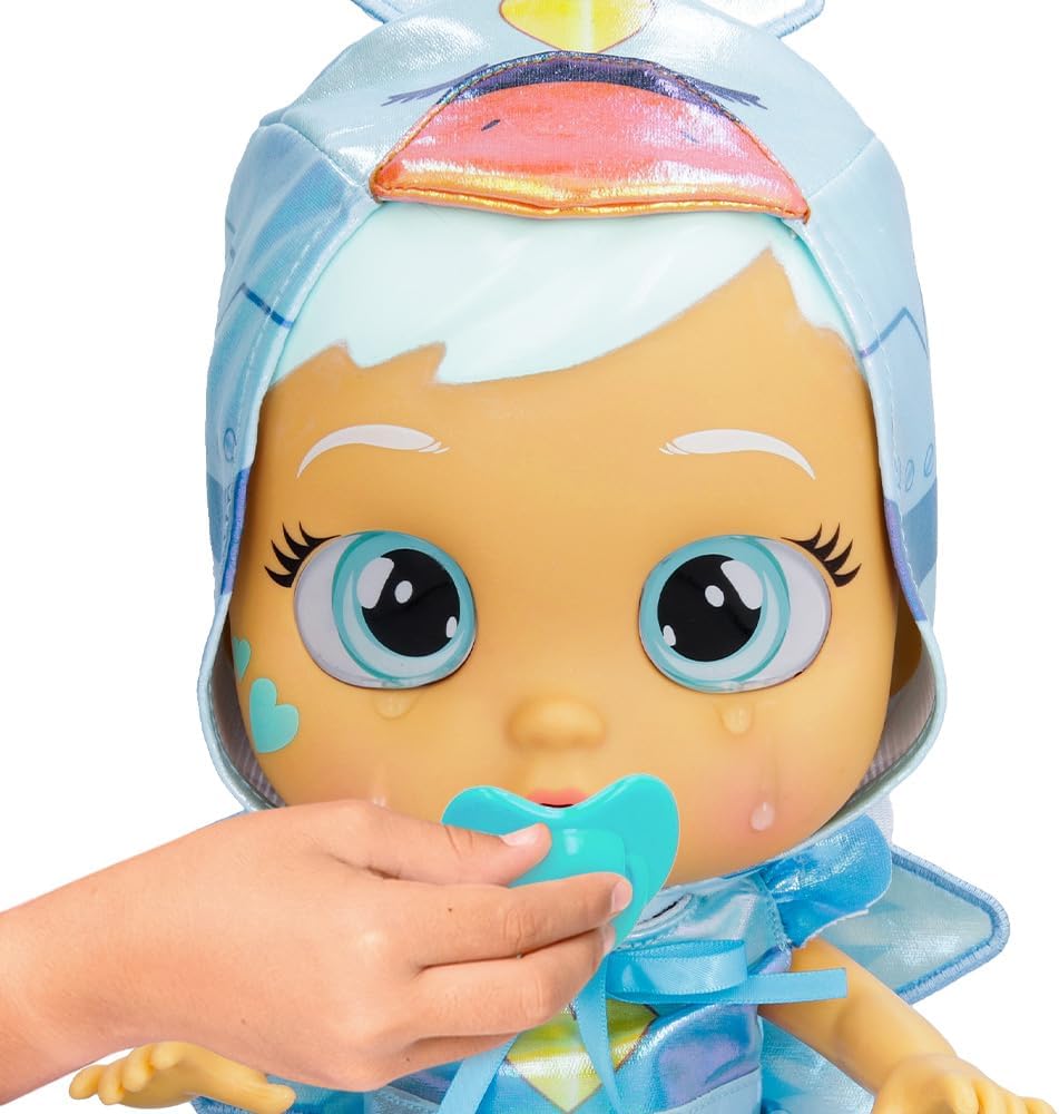 CRY BABIES Stars Sydney - Interactive Puppe, die echte Tränen weint mit ausziehbarem Outfit!-Geschen