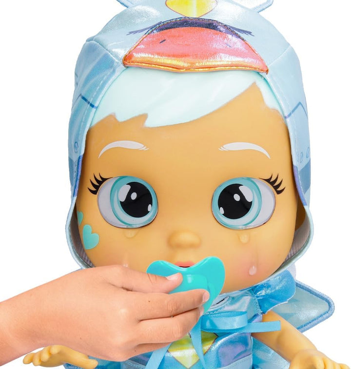 CRY BABIES Stars Sydney - Interactive Puppe, die echte Tränen weint mit ausziehbarem Outfit!-Geschen