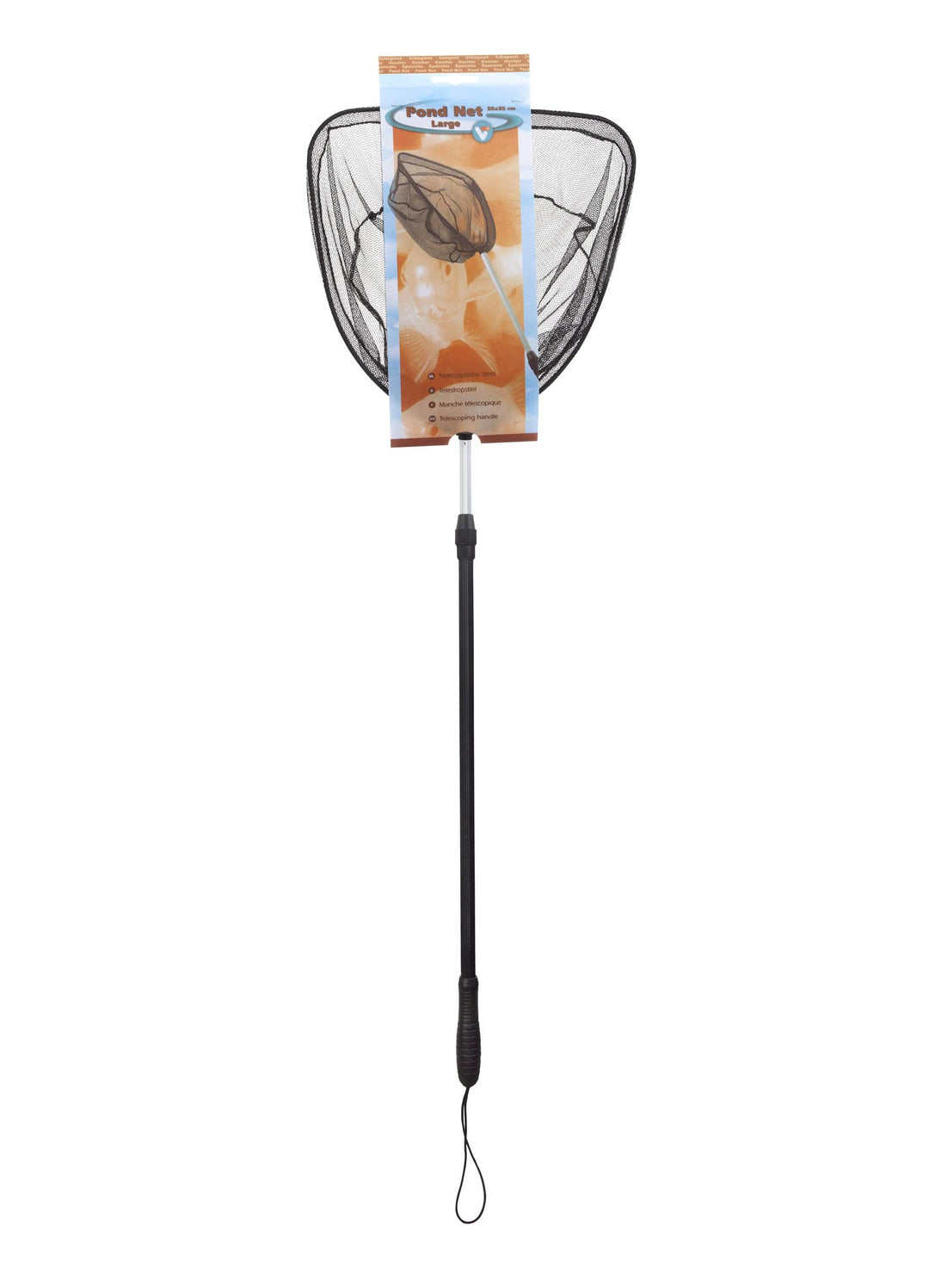 Velda Teich Kescher Netz Fangnetz 35x35cm Teleskopstiel max. 1,8m