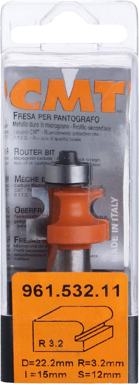 CMT Orange Tools 761.048.11 halbrund – Erdbeere mit rodam. HM S 6 D 25.4 R 4.75