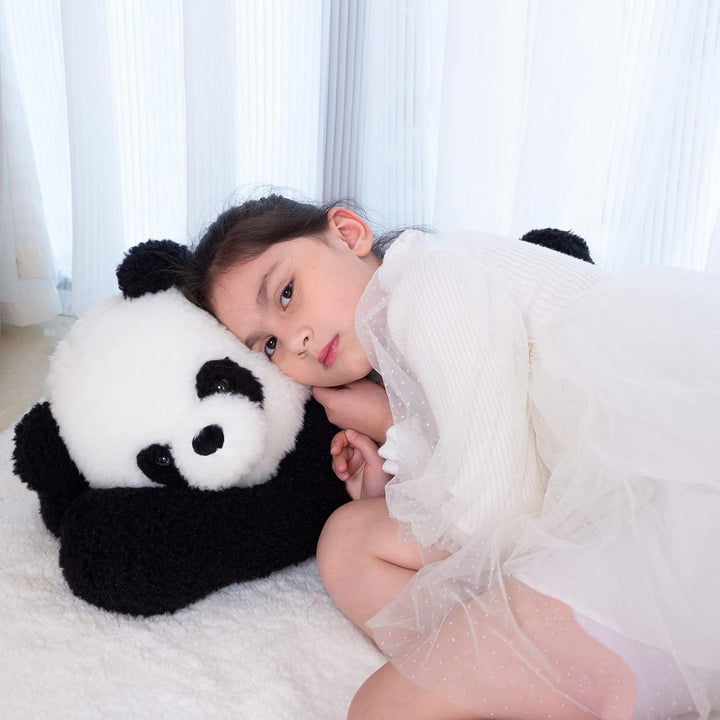 Aiuidun Grosser Panda Kuscheltier Teddybär Plüschtier Stofftier Nettes Grosser Panda Weiches Umarmun