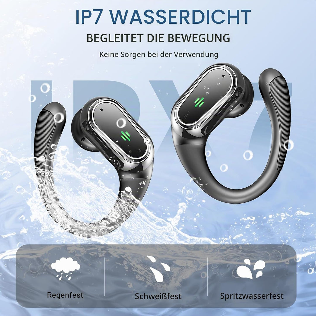 Bluetooth Kopfhörer, 2026 Kopfhörer Kabellos Bluetooth 5.4 Sport tiefer Bass, 50 std Spielzeit In Ea