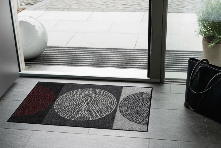Salonloewe Fussmatte waschbar Nestor 50x75 cm SLD0847-050x075 50 cm x 75 cm Grau, 50 cm x 75 cm Grau