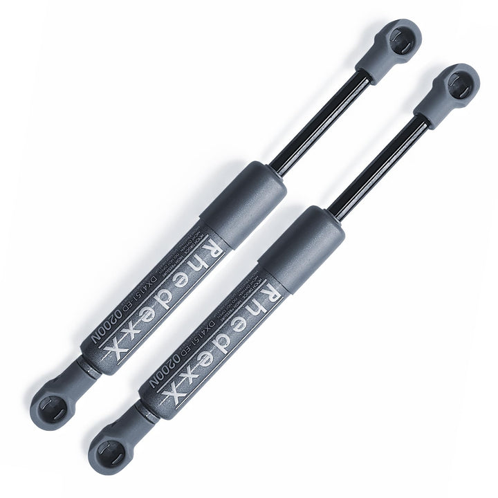 2 Stück Gasdruckfeder (SOFT OPEN) 195mm 150N-500N Kompressionsfedern RhedexX® Ersatzteil für Kessebö