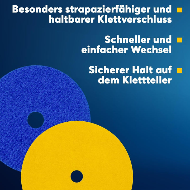 Diamant-Schleifpad Set trocken von EDW 125mm Körnung 50 100 Klettaufnahme für Naturstein Granit Fein