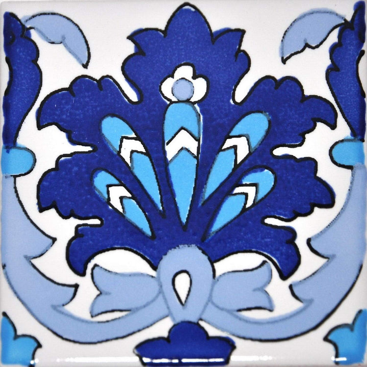 54 Premium Selection-Fliesen aus glasierter Keramik – Blue Marine – 10 x 10 cm, Dicke 0,6 cm – Tunes