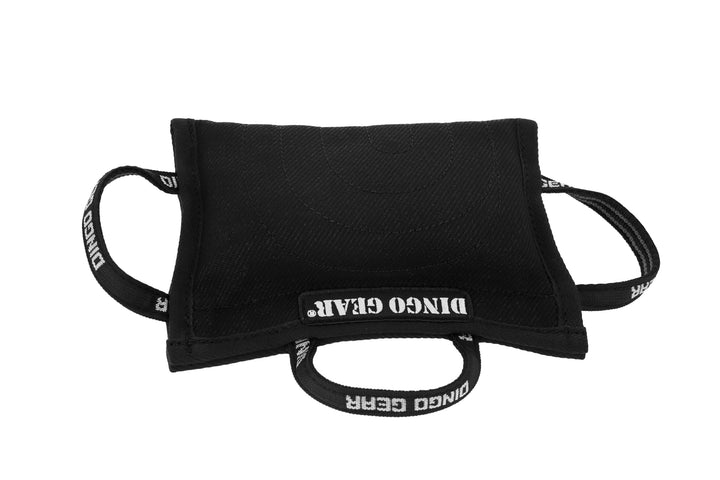 Dingo Gear Beisskissen Keilform Medium Weich aus Baumwolle-Nylon Schwarz IPO IGP K9 Training Ausbild