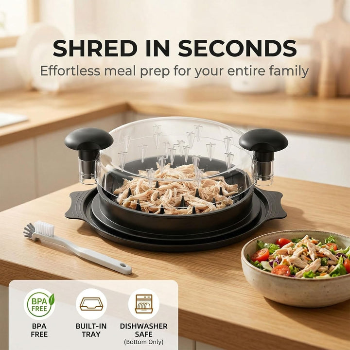 hackfleisch zerkleinerer, Chicken Shredder mit tablett, Fleisch zerkleinerer, manuell, Anti-rutsch,