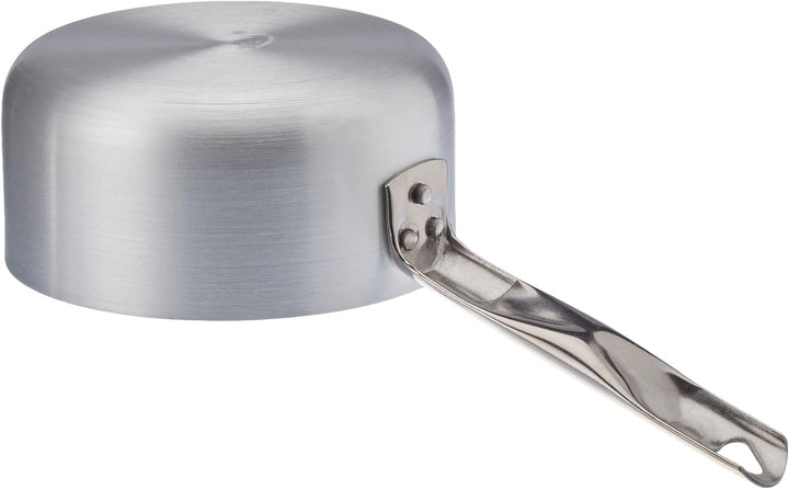 Pentole Agnelli Platinum Hohe Stielkasserolle aus Aluminium, Dicke 5 mm, mit Griff aus Edelstahl, Si