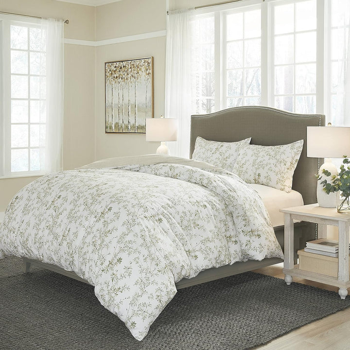 Laura Ashley Home - Queen-Bettbezug-Set, Baumwolle, wendbare Bettwäsche mit passenden Kissenbezügen,