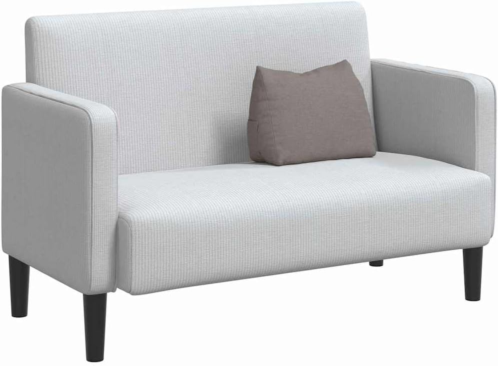 vidaXL Rückenkissen Taupe 45 x 20 x 35 cm Stoff, Kissen für Wohnzimmer, moderner Bezug, abnehmbare B