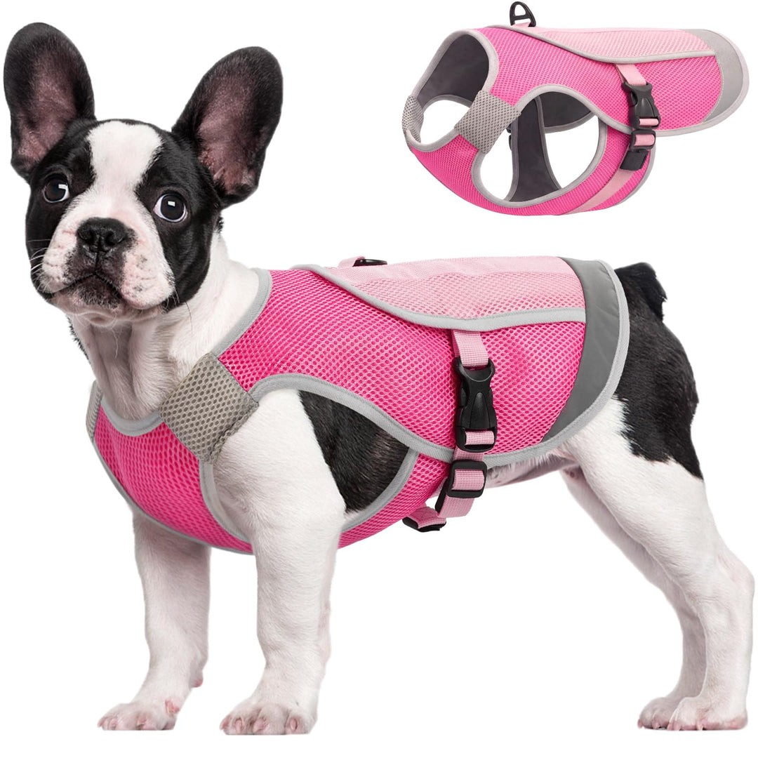 Kuoser Hund Kühlweste Sommer, Kühlweste für Hunde mit Schnellverschluss &amp; D-Ring, Atmungsaktive Hund
