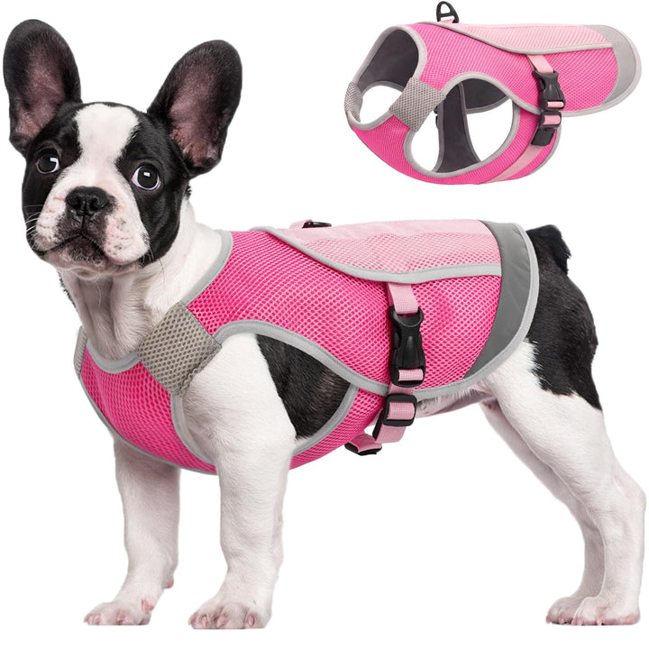 Kuoser Hund Kühlweste Sommer, Kühlweste für Hunde mit Schnellverschluss &amp; D-Ring, Atmungsaktive Hund