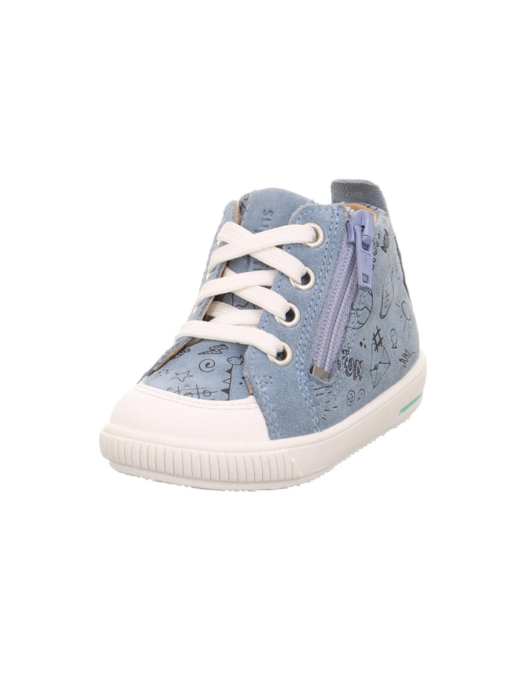 Superfit Jungen Moppy Lauflernschuhe 19 EU Blau Weiss 8010, 19 EU Blau Weiss 8010