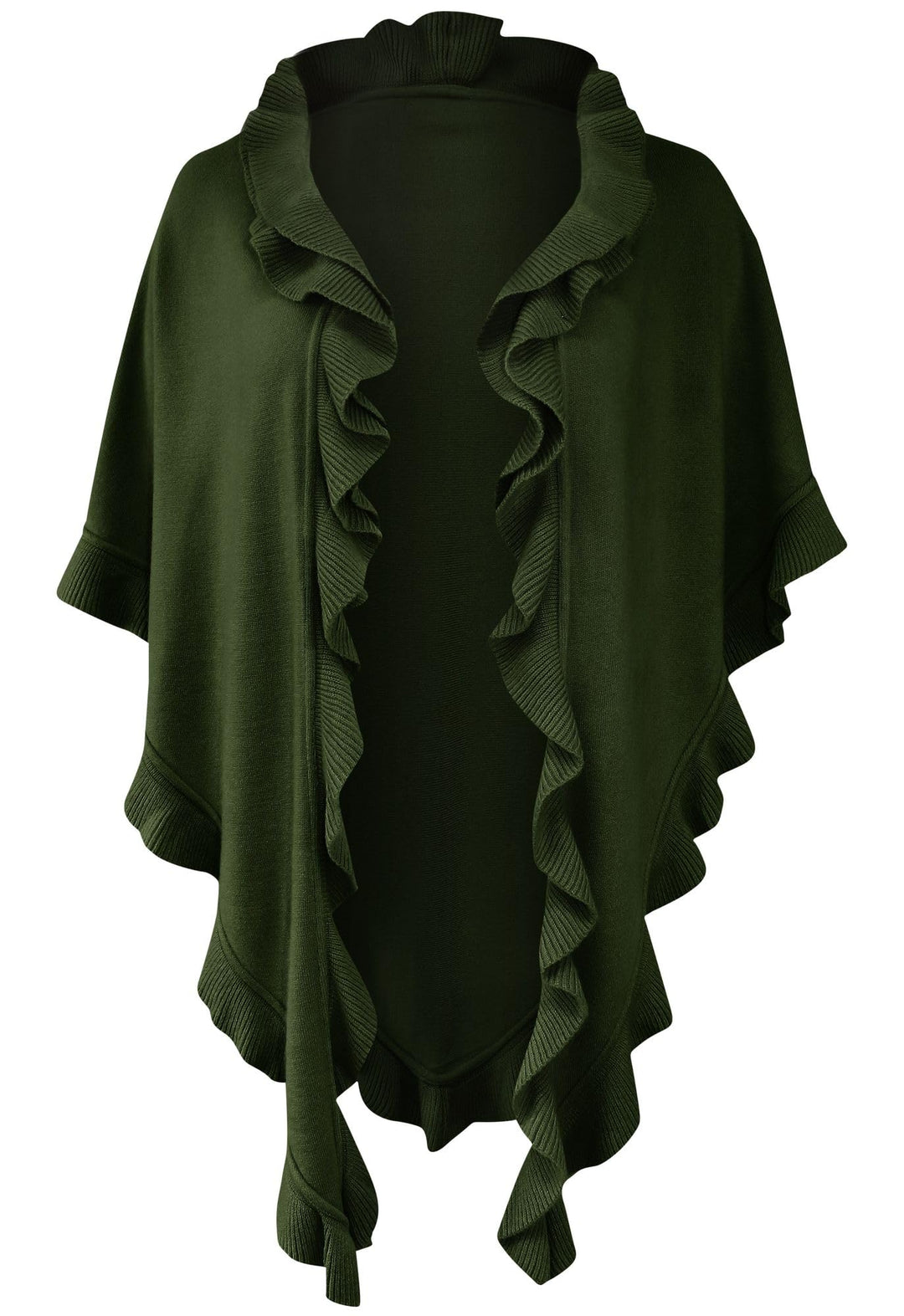 Poncho Cape Trachtentuch Umhang Stola Schultertuch Trachten-Tuch Damen Strickponcho Tracht Strick Tr