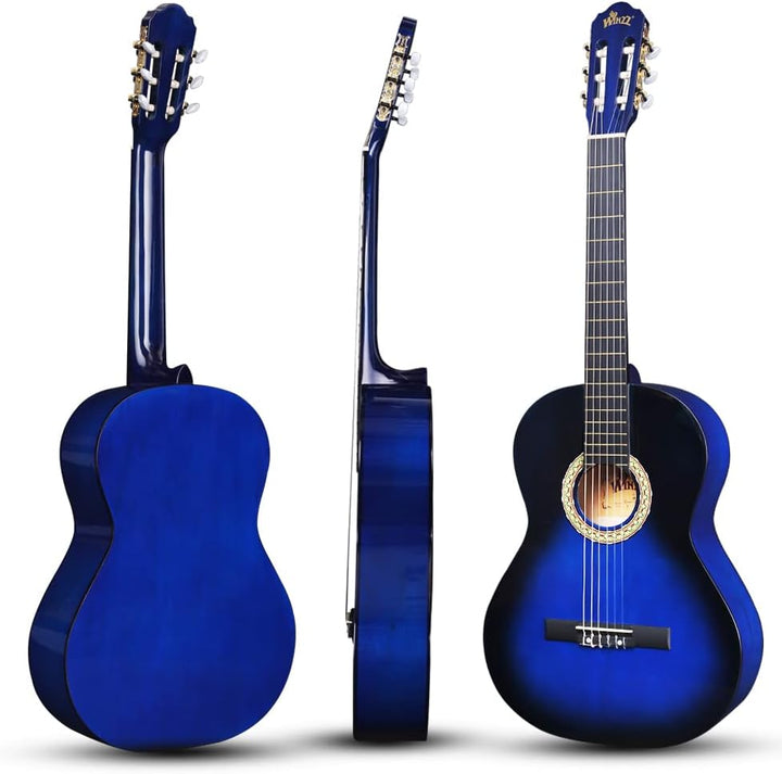 Winzz Konzertgitarre 4/4 Anfänger Set - 39 Zoll Klassische Gitarre Kit mit Nylonsaiten für Erwachsen