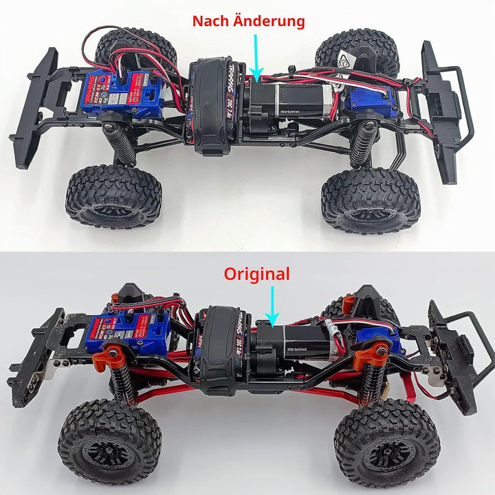 Runup Metallgetriebe Montage-Getriebe mit internen Zahnrädern für 1/18 RC Crawler Auto TRX4M 9791 Br